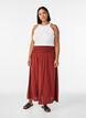 Maxirock aus Viskose mit Smock, Rot, Model image number 0