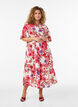 Baumwoll-Midikleid mit Blumenprint, Rot, Model image number 0