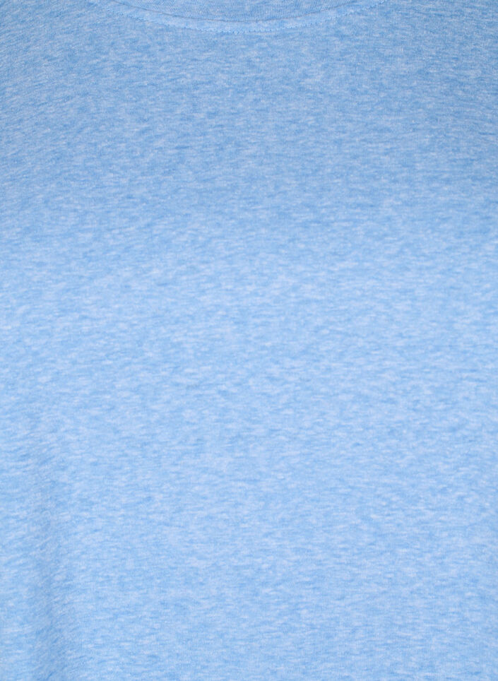 T-shirt m&eacute;lang&eacute; &agrave; manches courtes, Bleu Clair, Packshot