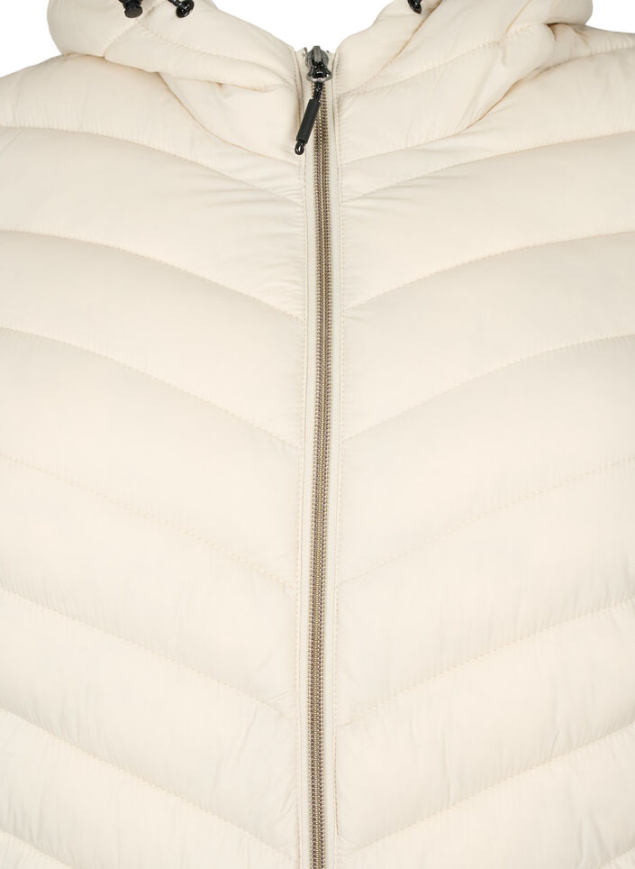 Leichte Steppjacke mit Kapuze, Beige, Packshot image number 2