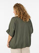 Viskosebluse mit Crochet-Besatz und Kn&ouml;pfen, Gr&uuml;n, Model image number 2