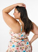 Gebl&uuml;mtes Bikinioberteil mit R&uuml;schendetails, Beige, Model image number 2