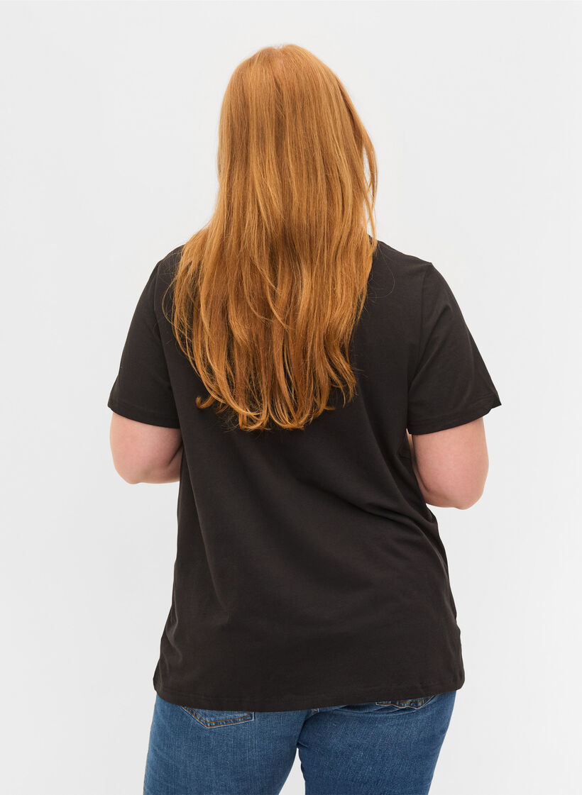 T-shirt, Black, Model image number 1
