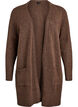 Cardigan en tricot c&ocirc;tel&eacute; avec poches, Marron, Packshot image number 0