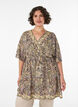 Tunika aus Viskose mit Paisley-Print und Bindeband, Gelb, Model image number 0