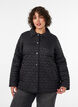 Leicht wattierte Jacke mit dekorativer Steppung, Schwarz, Model image number 0