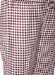 Pantalon de pyjama taille haute en coton, Bordeaux, Packshot image number 2