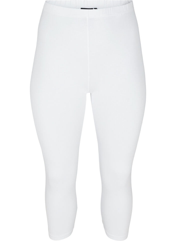 Legging 3/4 basique, Bright White, Packshot image number 0