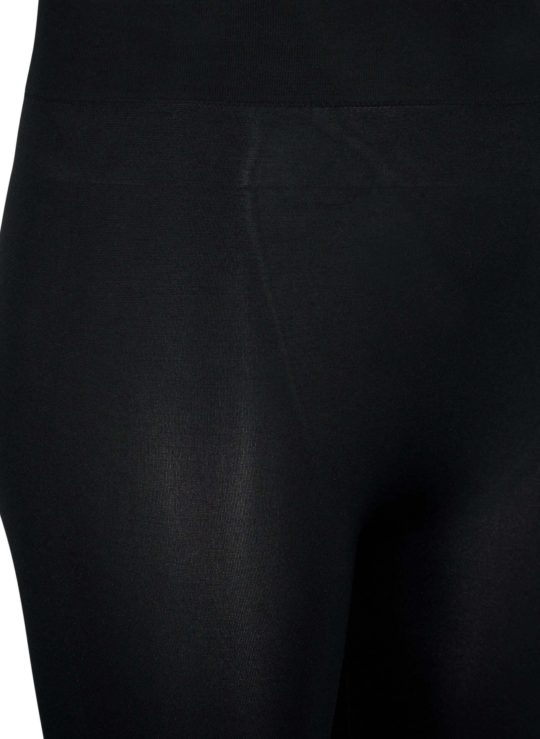 Zizzi Seamless 3/4 Leggings, Schwarz, Packshot image number 2