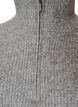 Gilet en maille avec col montant et zip court, Gris, Packshot image number 2
