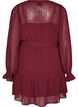 Kleid aus leichtem Webstoff mit R&uuml;schen und Bindeg&uuml;rtel, Rot, Packshot image number 1