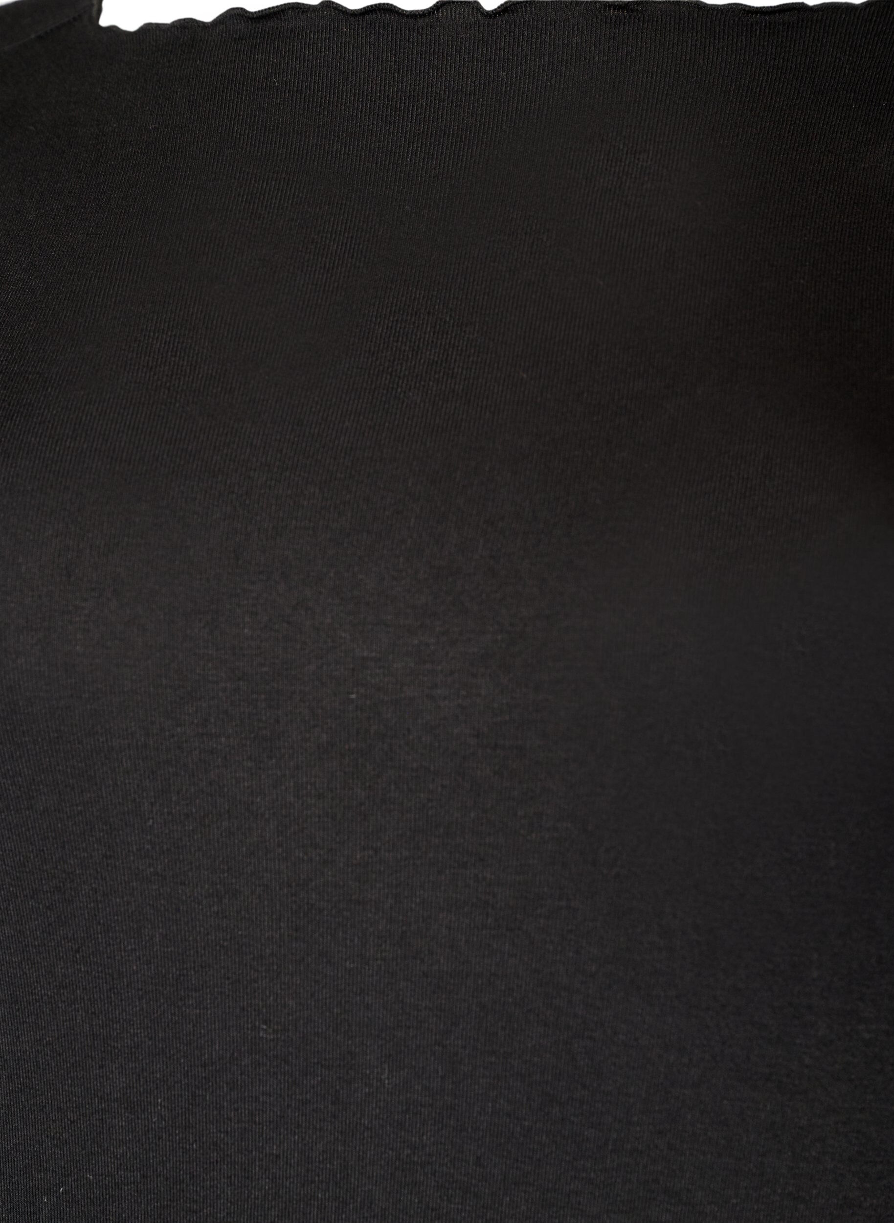 ZizziNacht-Top aus Viskose mit langen &Auml;rmeln, Schwarz, Packshot image number 2