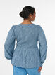 Bluse mit gesmoktem Oberteil und gebl&uuml;mtem Print, Blau, Model image number 2