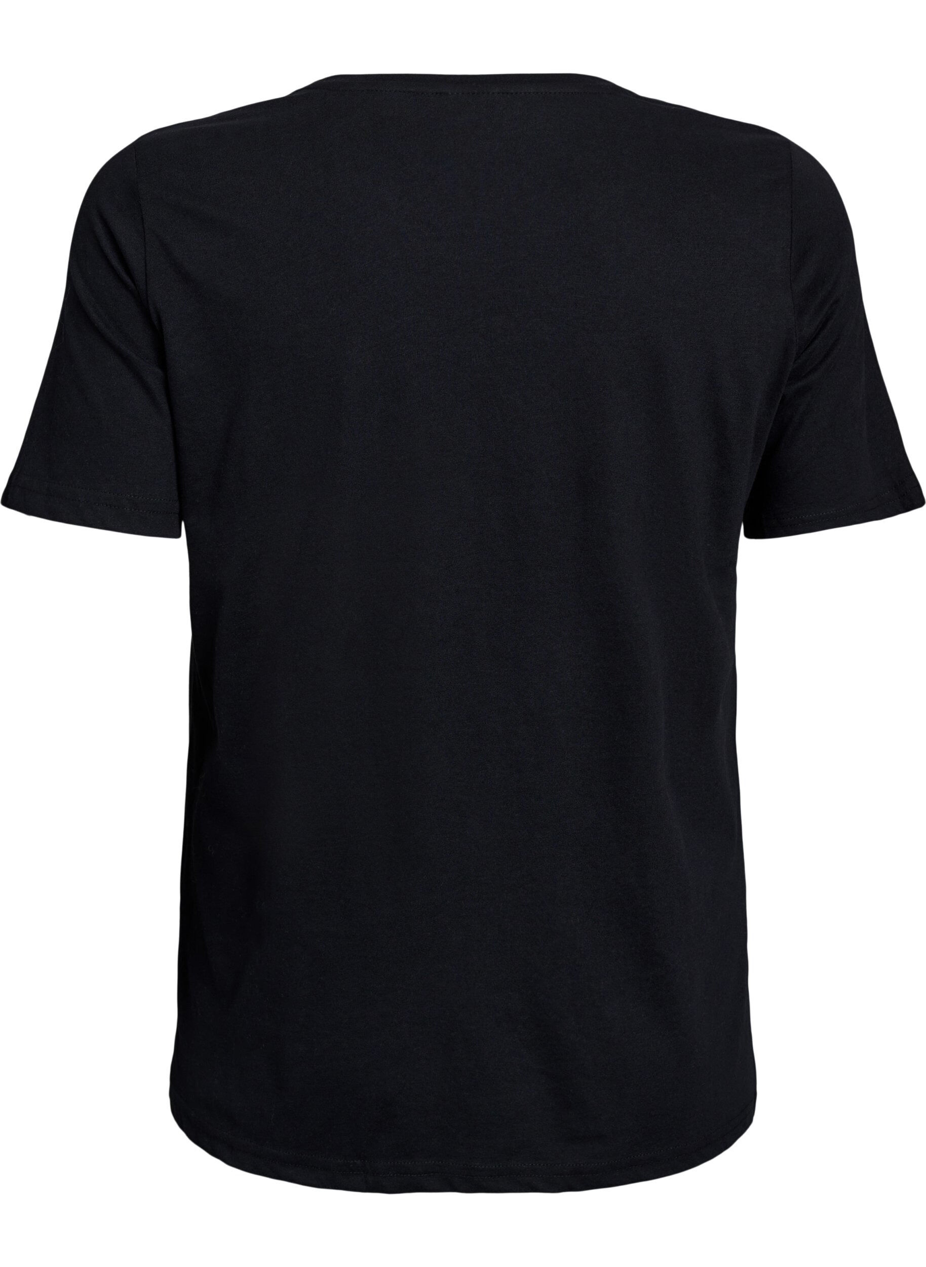 Zizzi FLASH - T-shirt avec motif, Noir, Packshot image number 1