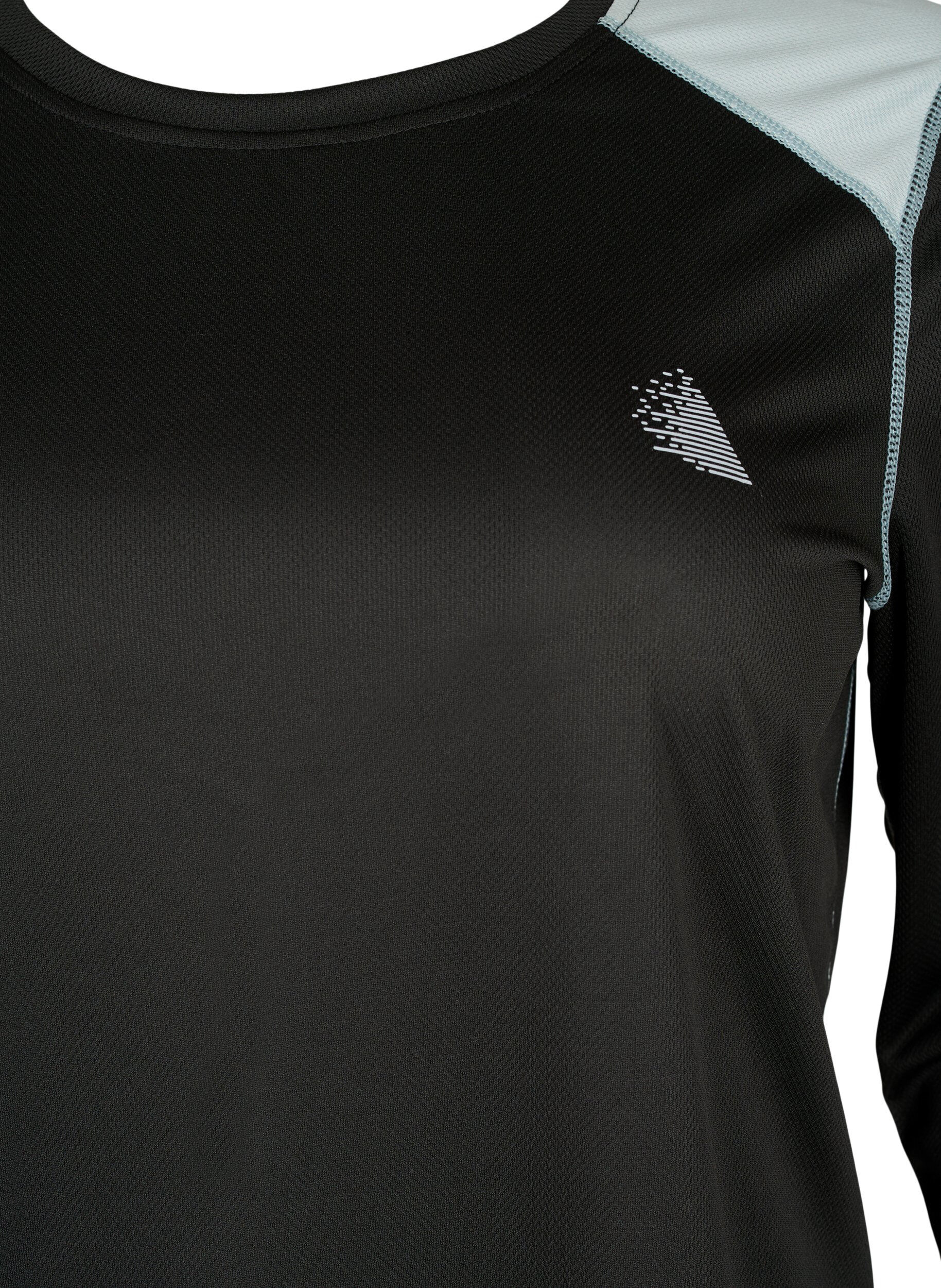 Zizzi Sous-pull de ski uni, Black w. Gray Mist, Packshot image number 2