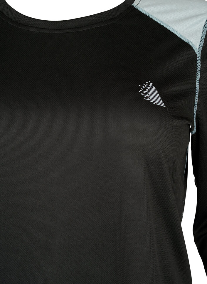 Sous-pull de ski uni, Black w. Gray Mist, Packshot image number 2