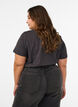 T-shirt en coton avec imprim&eacute; devant, Gris anthracite, Model image number 2