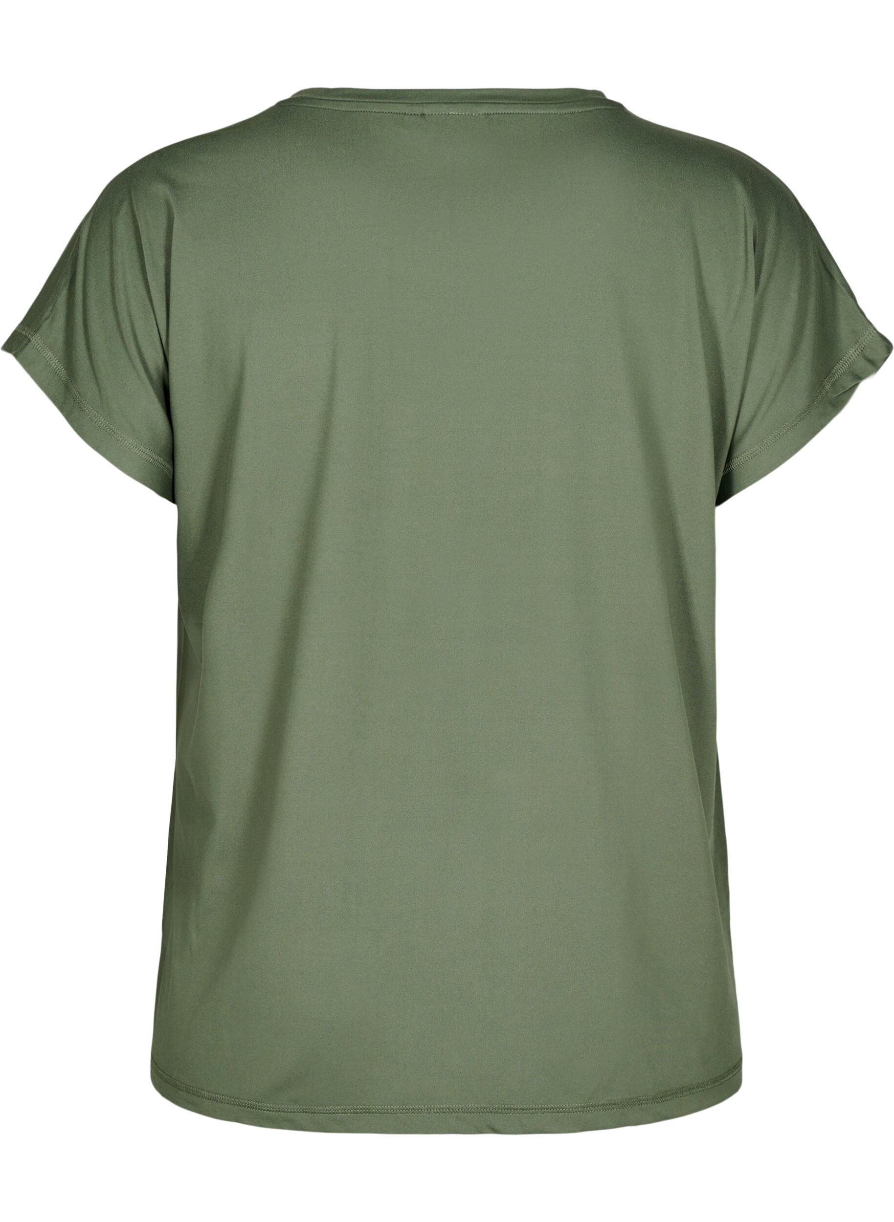 Zizzi T-shirt de sport uni, Vert, Packshot image number 1