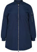 Lange Bomberjacke mit Taschen, Navy Blazer, Packshot image number 0