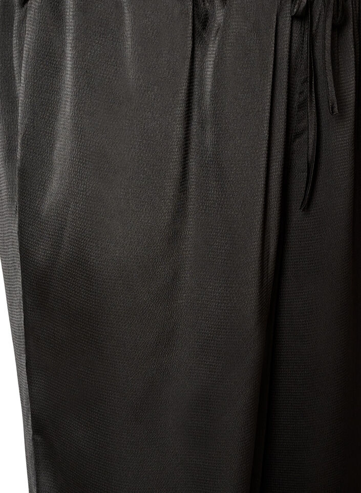 Pantalon ballon satin&eacute;, Noir, Packshot image number 2