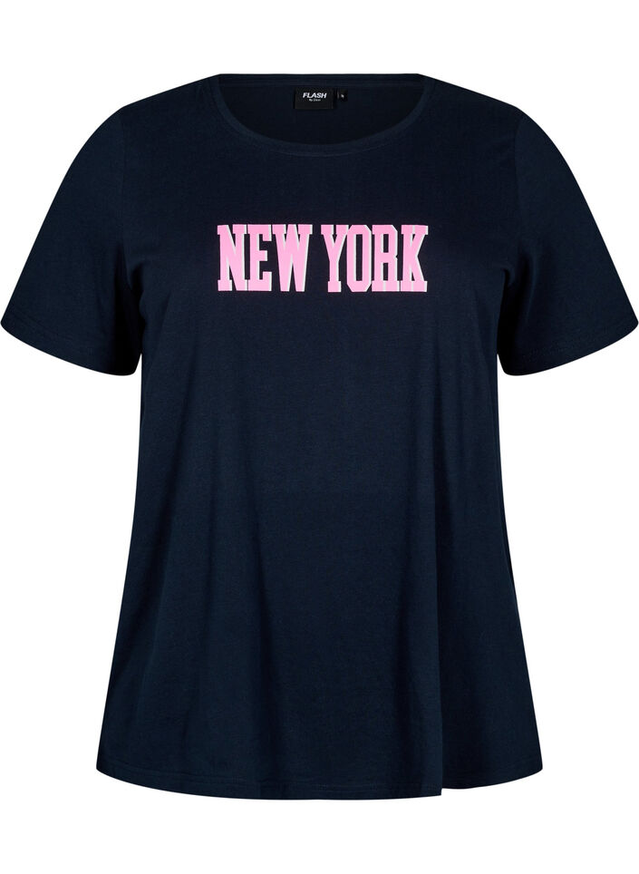 FLASH - T-Shirt mit Print, Blau, Packshot image number 0