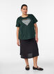 T-shirt imprim&eacute;, Vert, Model image number 1