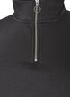 Sweatshirt avec manches en mati&egrave;re teddy et col montant, Gris anthracite, Packshot image number 2
