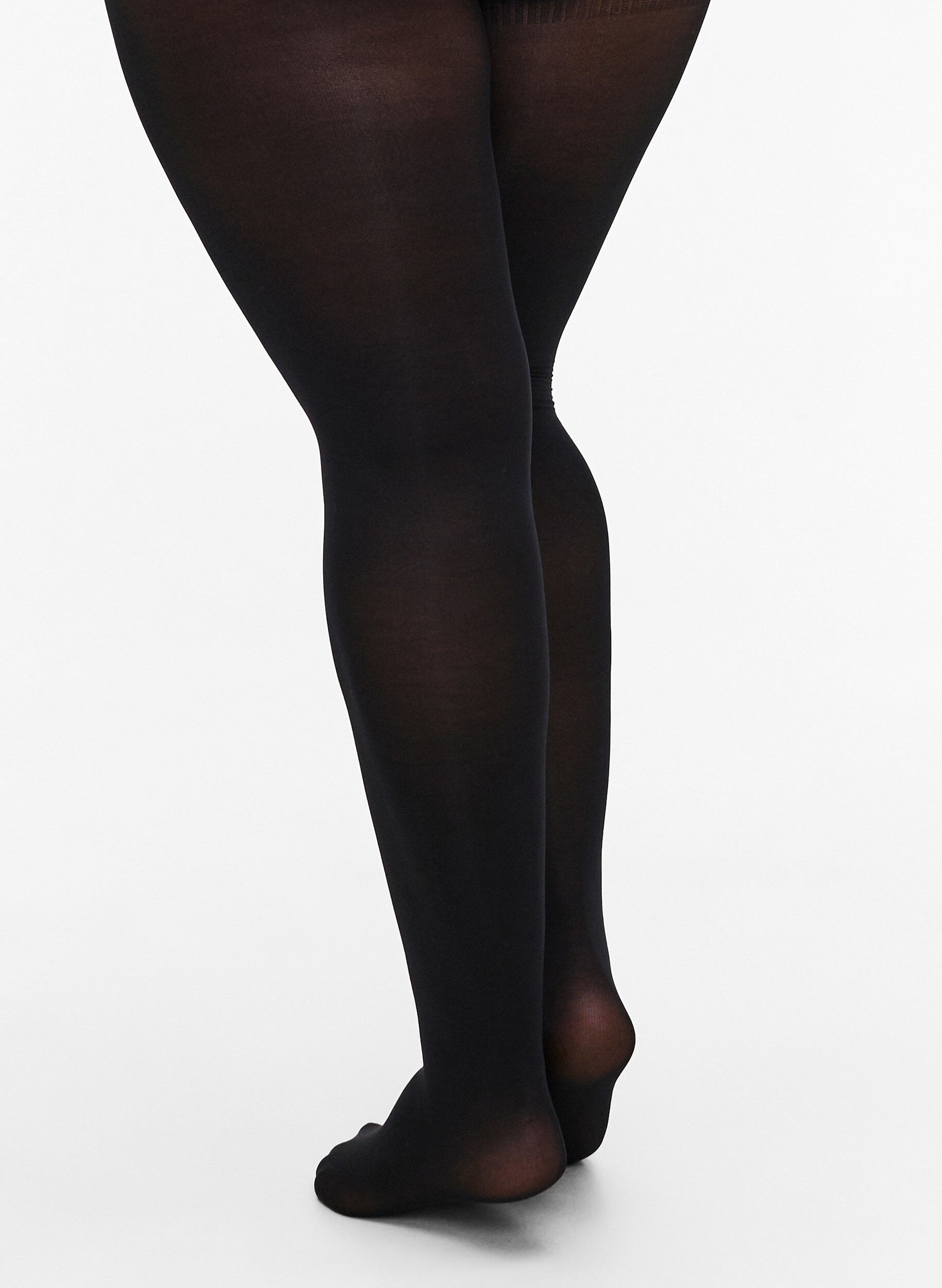 Zizzi Lot de 2 collants en 60 deniers, Noir, Model image number 1