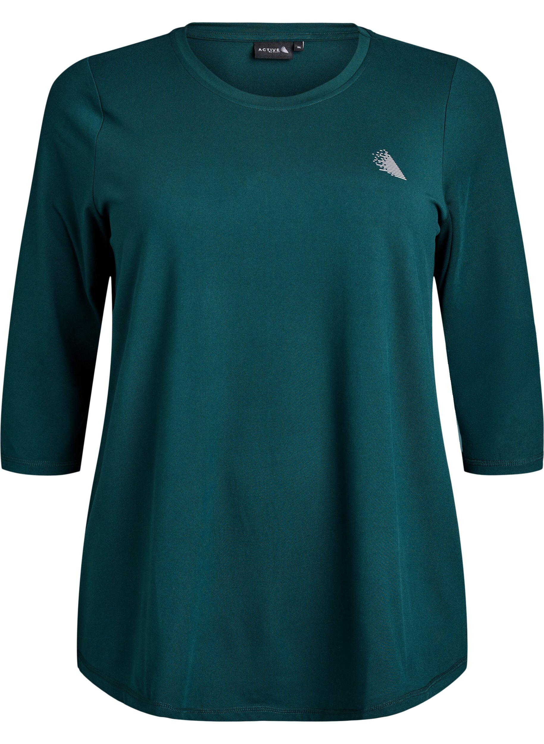 ZizziTrainingsshirt mit 3/4-&Auml;rmeln, Gr&uuml;n, Packshot image number 0