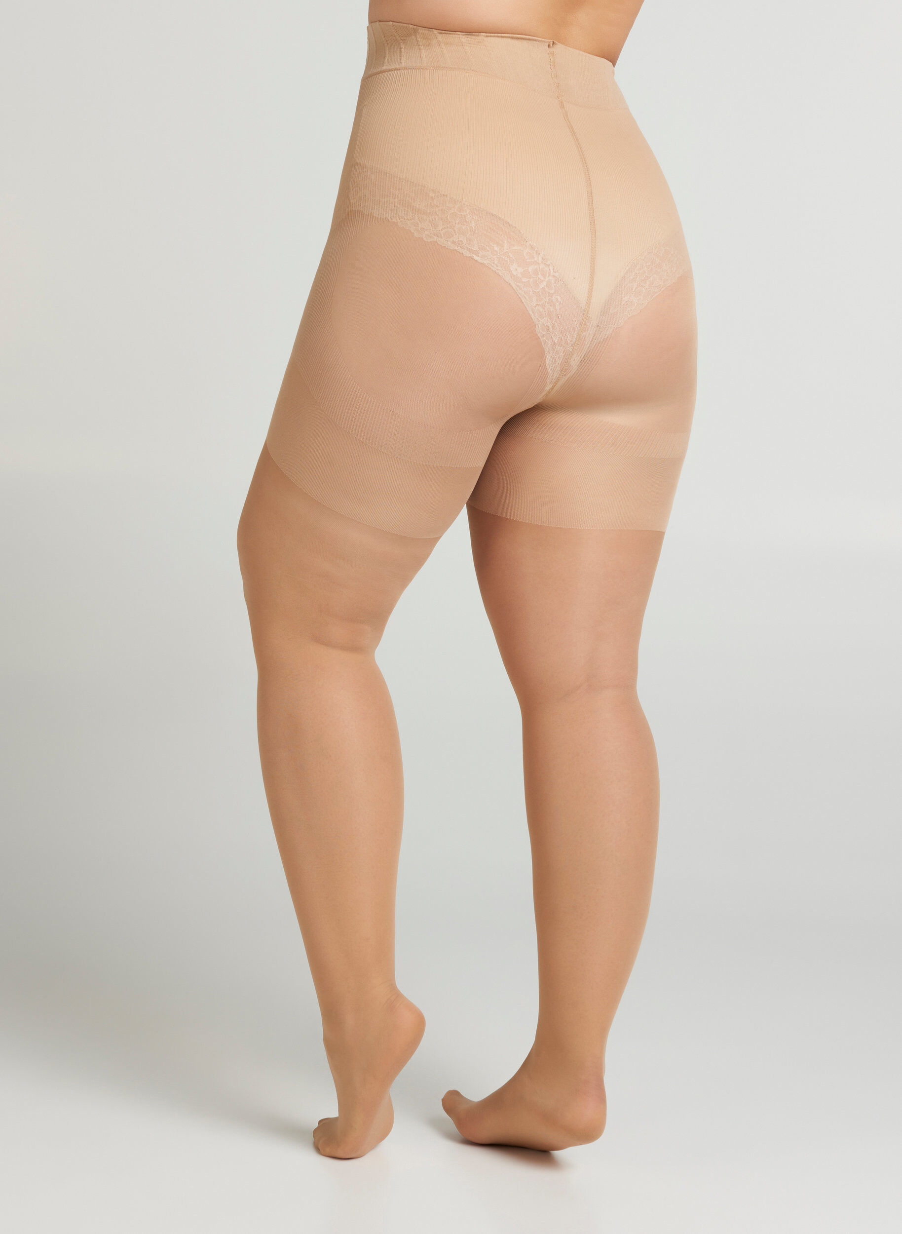 ZizziStrumpfhose 40 DEN mit Push-up Effekt, Beige, Model image number 2