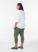 Leggings basiques longueur 3/4 en viscose, Vert, Model image number 2