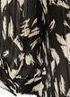 Gemusterte Bluse mit Stehkragen und 3/4-&Auml;rmeln, Schwarz, Packshot image number 3