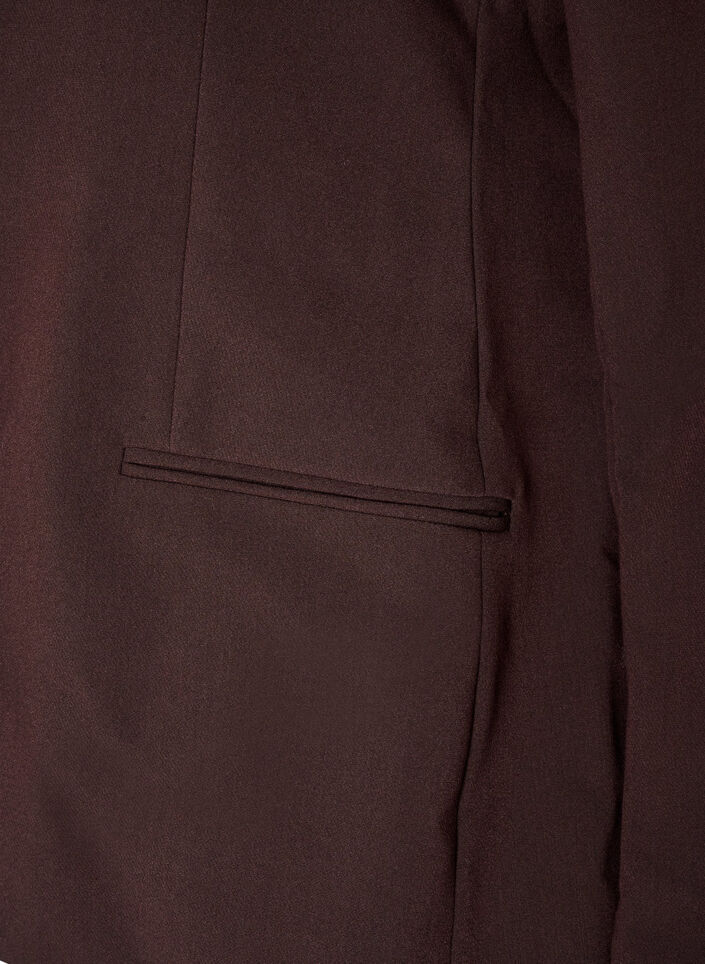 Blazer classique &agrave; fermeture &agrave; un bouton, Marron, Packshot image number 3