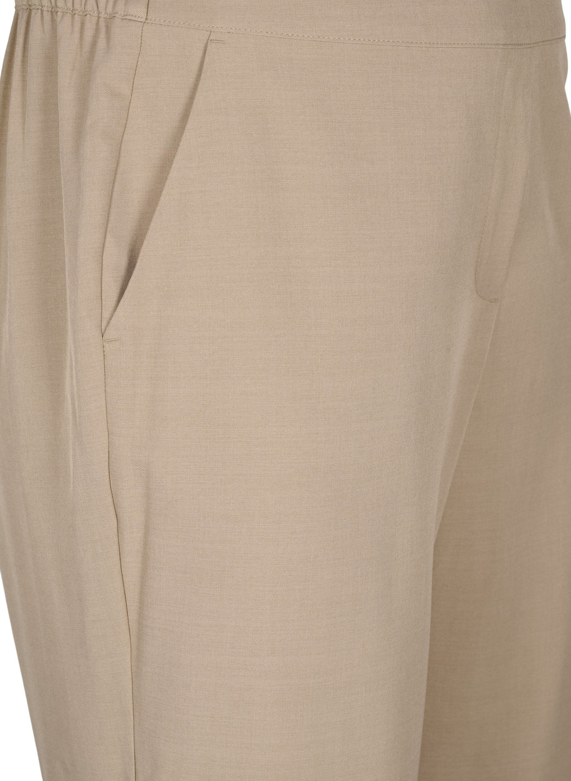 Zizzi FLASH - Pantalon large dot&eacute; de poches, Weathered Teak Mel, Packshot image number 2