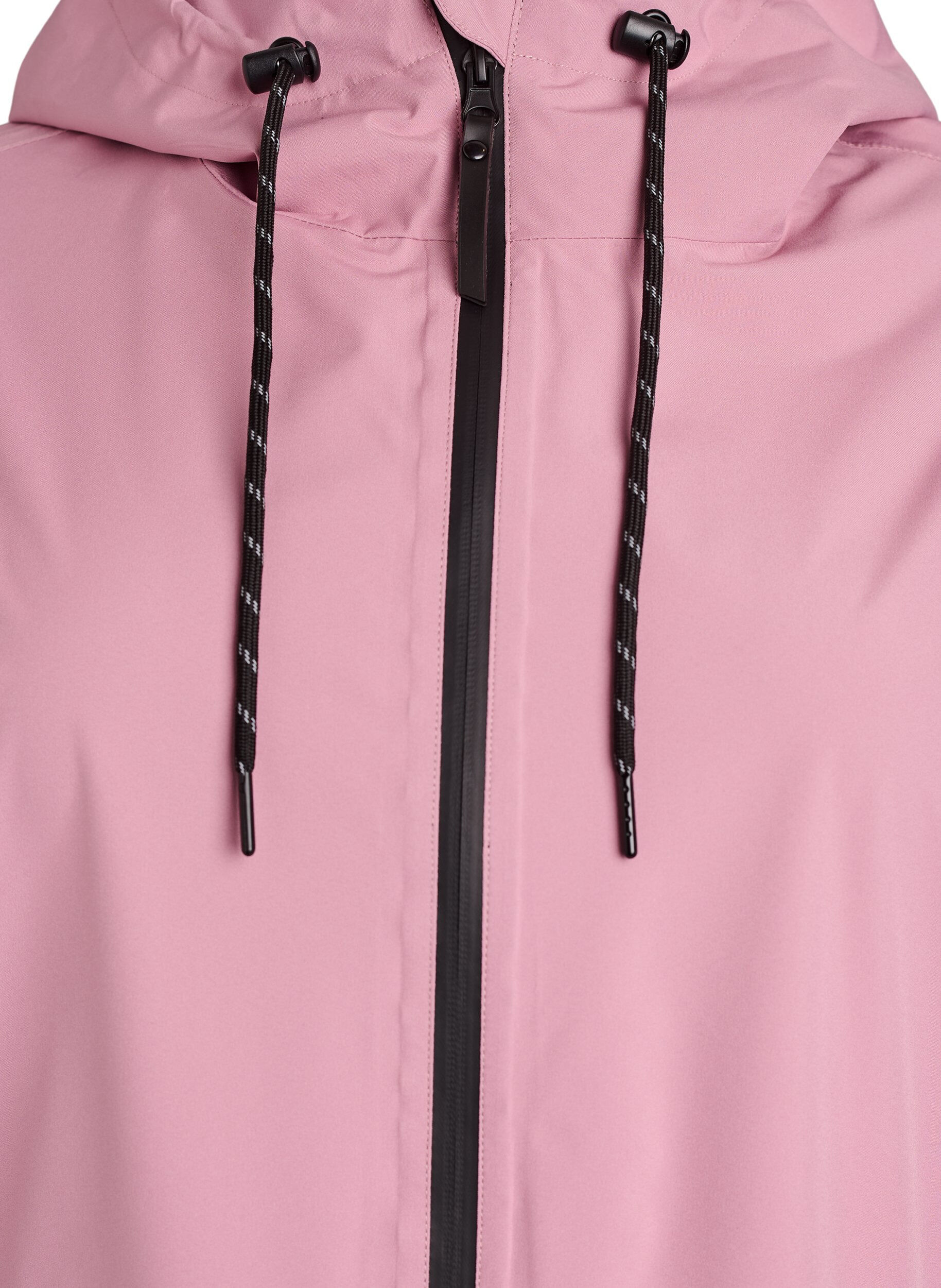 ZizziVeste de pluie avec poches et capuche, Rose, Packshot image number 2