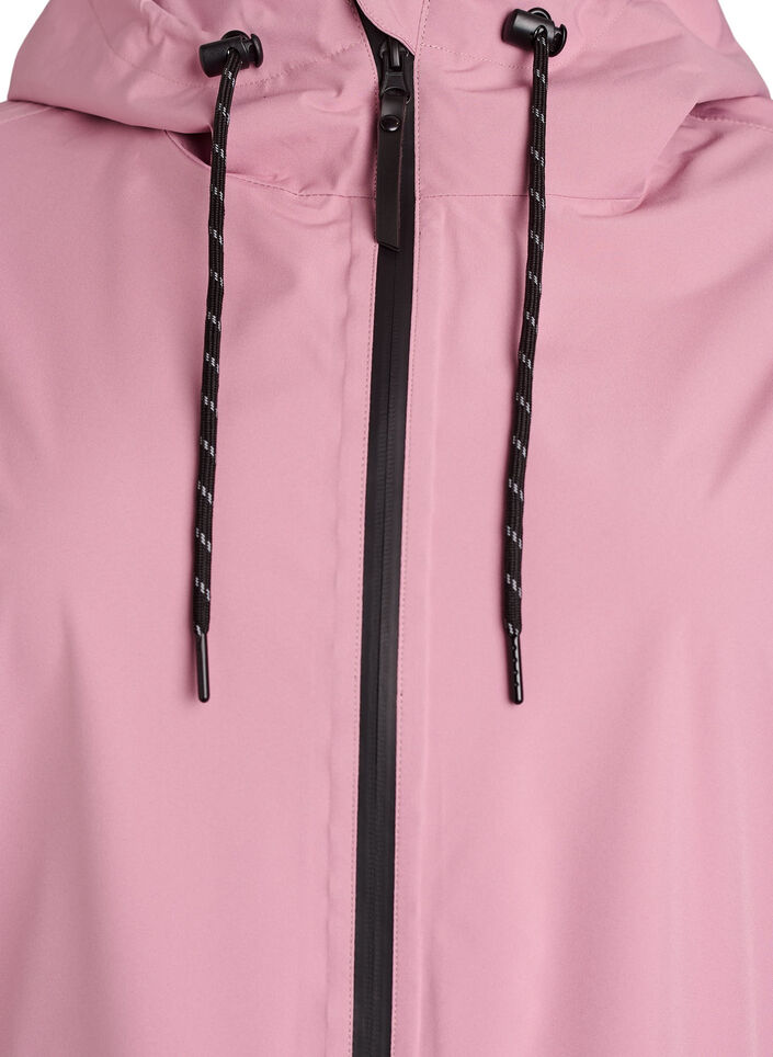 Veste de pluie avec poches et capuche, Rose, Packshot image number 2
