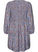 Kleid aus Viskose mit Smock und Allover-Muster, Blau, Packshot image number 1