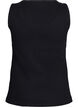 Tailleiertes Top mit Motiv, Schwarz, Packshot image number 1