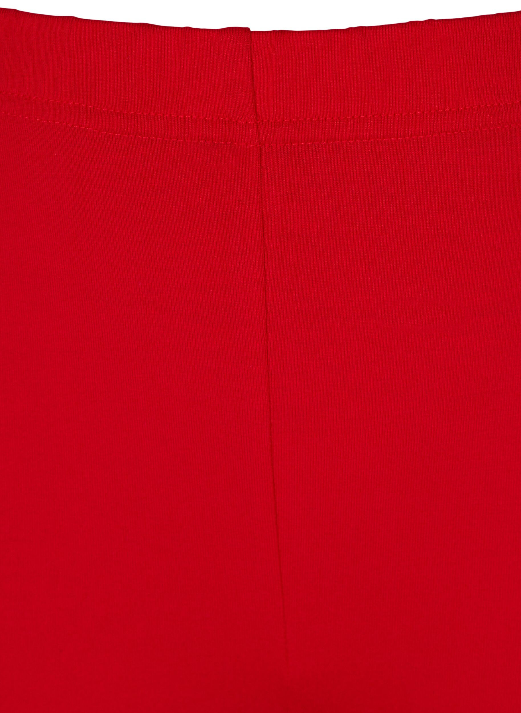 Zizzi Basic 3/4-Leggings , Tango Red, Packshot image number 2
