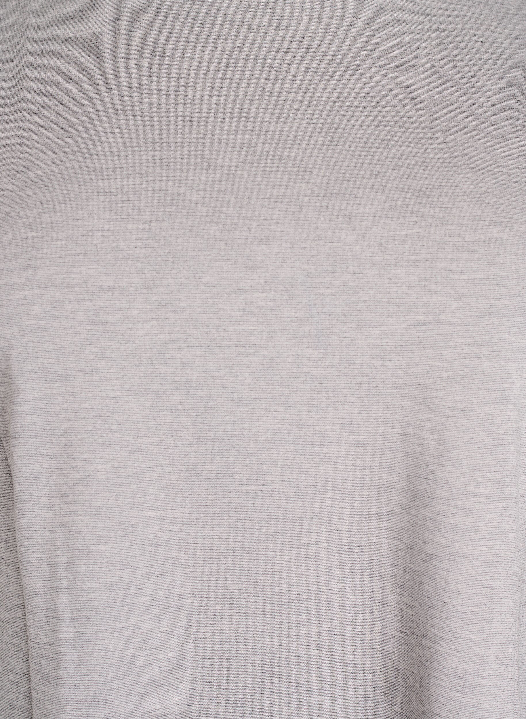 Zizzi Robe courte &eacute;vas&eacute;e en jersey, Gris, Packshot image number 2