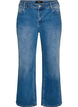 Jean droit &agrave; l'aspect l&eacute;g&egrave;rement us&eacute;, Bleu Clair, Packshot image number 0