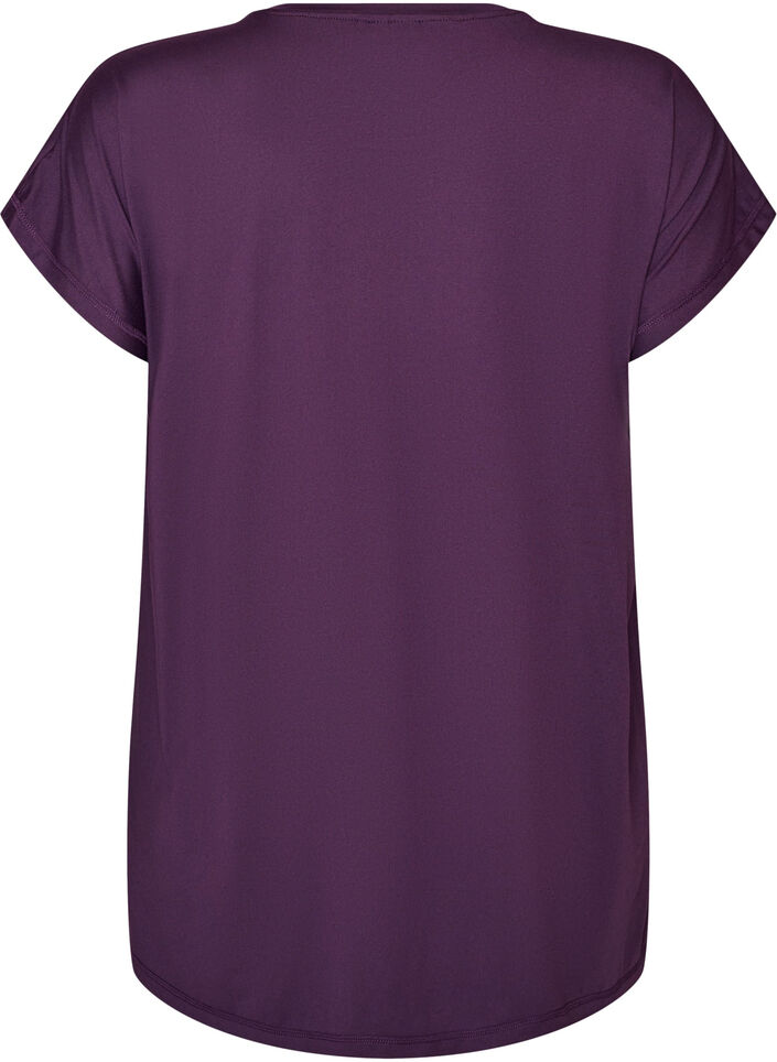 T-shirt long de sport, Violet, Packshot image number 1