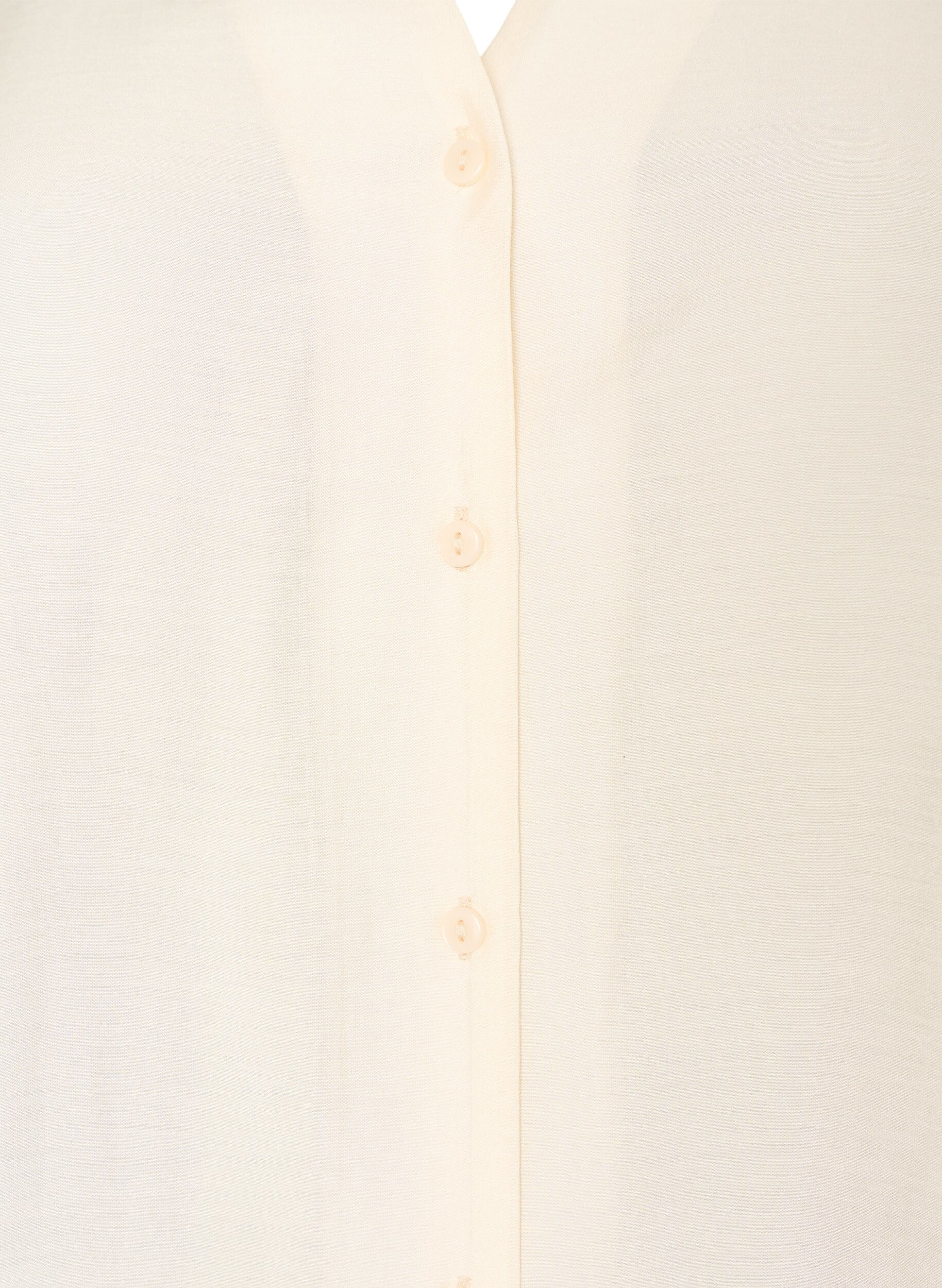 ZizziChemisier &agrave; manches au coude et d&eacute;tails floraux, Beige, Packshot image number 2