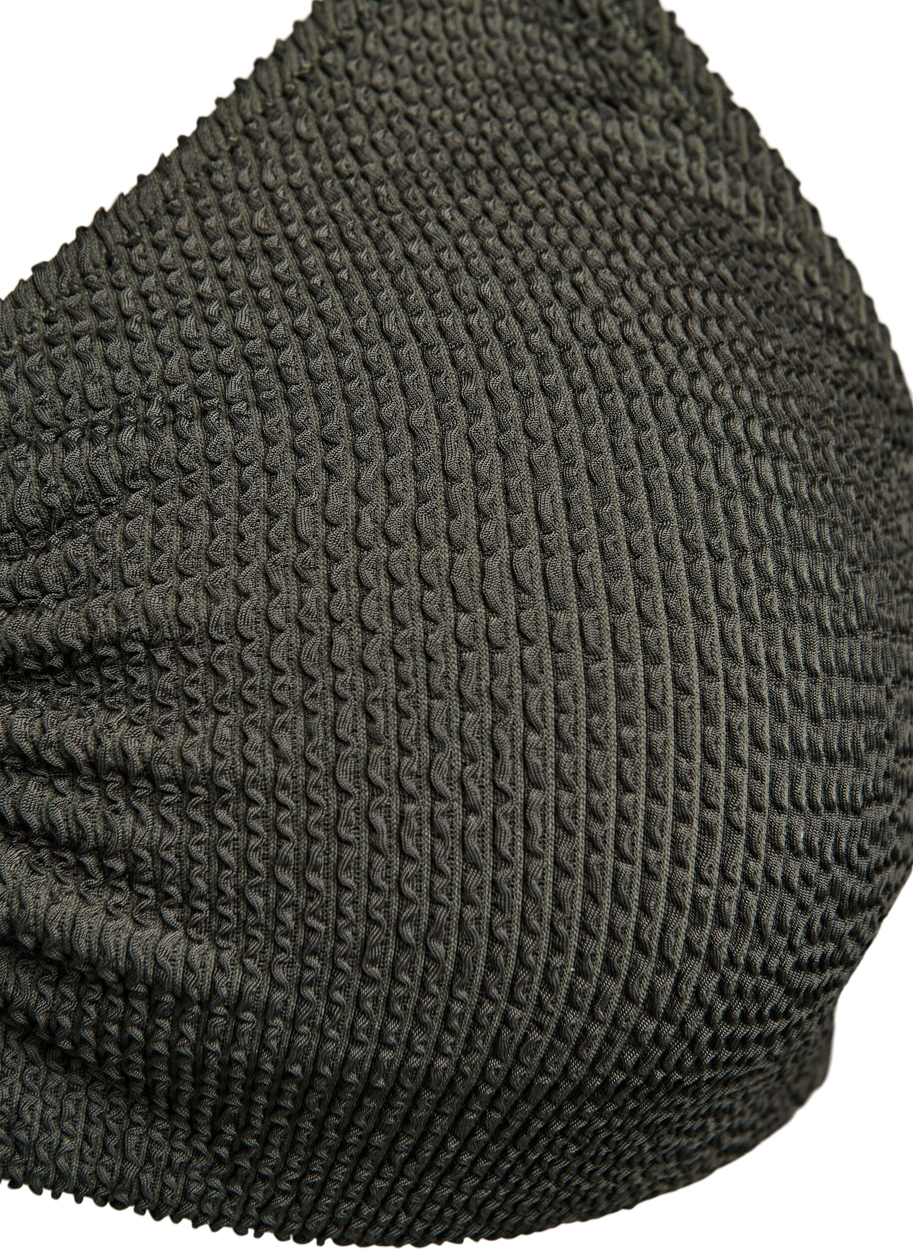 Zizzi Haut de bikini textur&eacute; avec d&eacute;tail &eacute;l&eacute;gant, Vert, Packshot image number 2