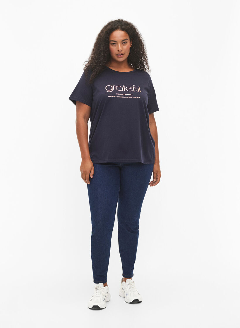 FLASH - T-shirt avec motif, Navy Bl Rose Gold, Model image number 2