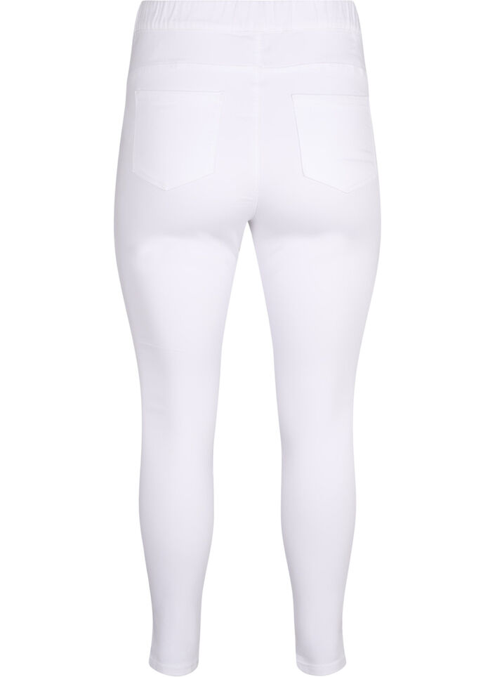 Jeggings &agrave; taille haute., Blanc, Packshot image number 1