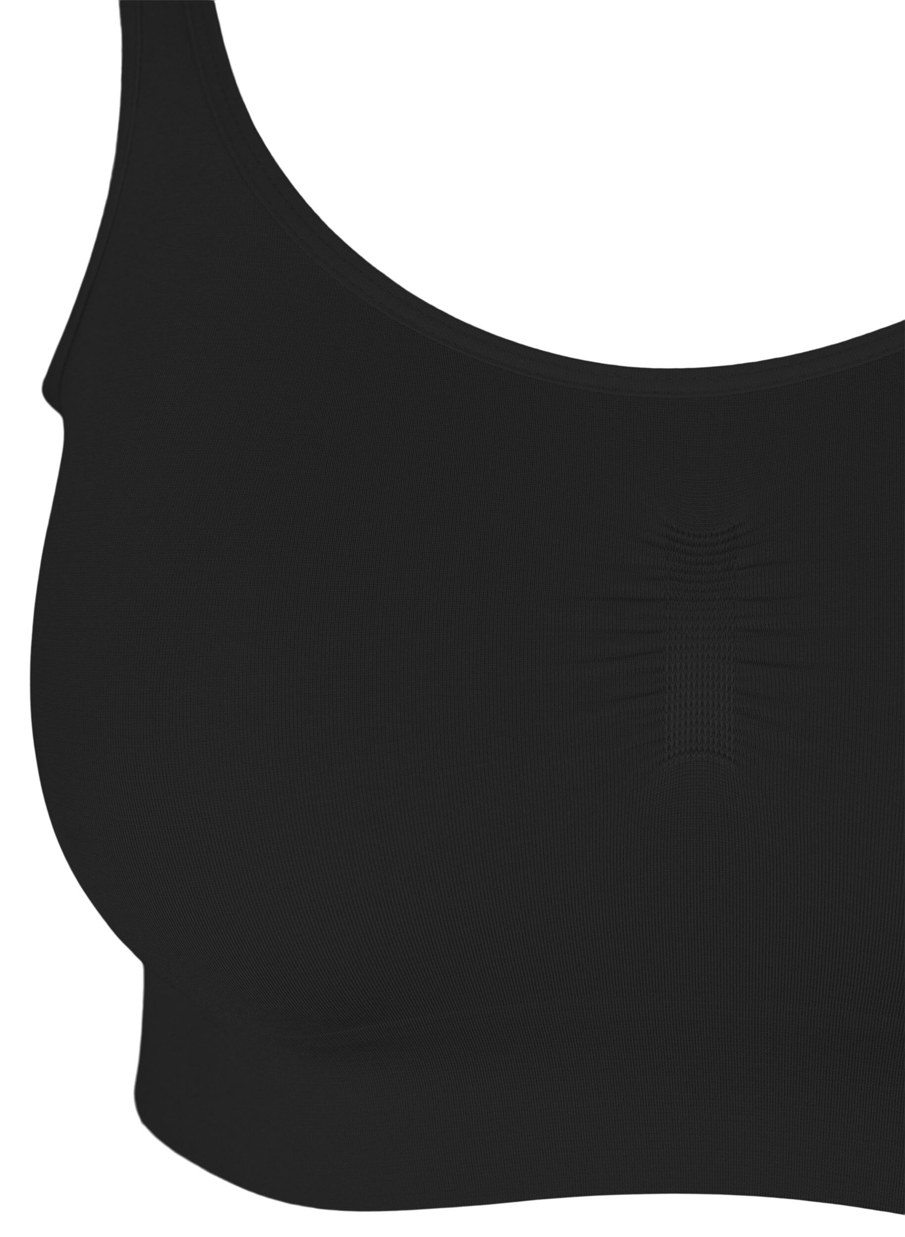 ZizziWeicher BH ohne Wattierung, Schwarz, Packshot image number 2