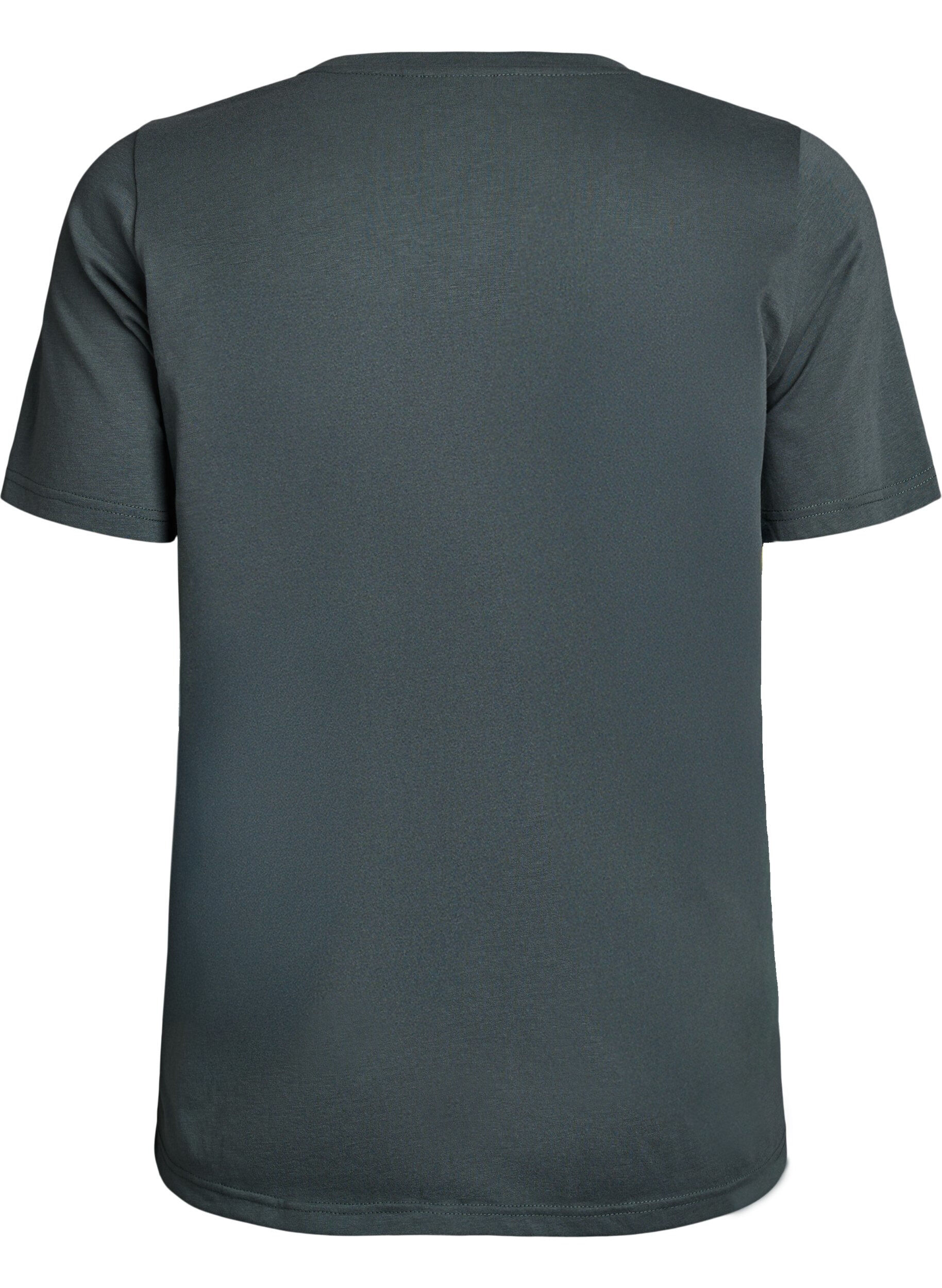 Zizzi FLASH - T-Shirt mit Print, Gr&uuml;n, Packshot image number 1