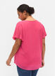 Blouse manches courtes, Magenta, Model image number 1