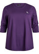 Trainingsshirt mit 3/4-&Auml;rmeln, Lila, Packshot image number 0
